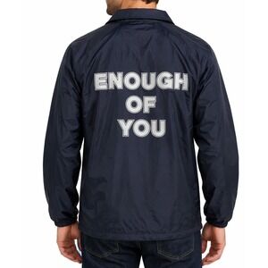 Anti Social Social Club Mens S Navy Enough Of‎ You Coaches Jacket